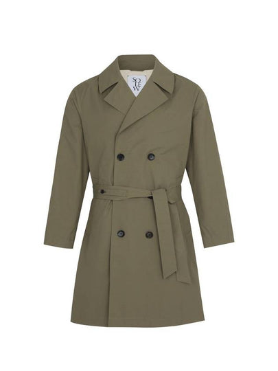 Double-Robe Trench Coat Khaki - SOLEW - BALAAN 2