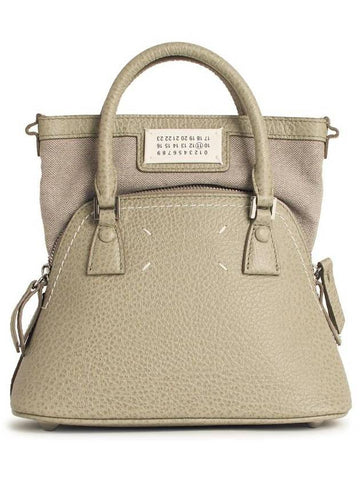 Maison Margiela Micro '5Ac' Grey Leather Bag - MAISON MARGIELA - BALAAN 1