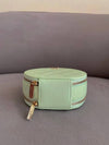 Top handle round bag cosmetic cross bag caviar mint champagne gold AP2502 - CHANEL - BALAAN 7