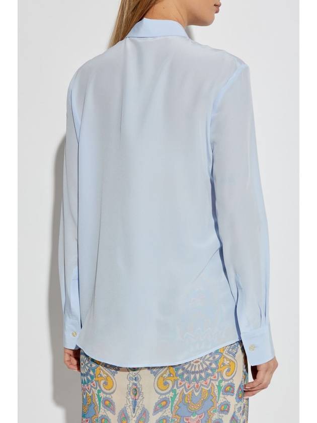 Etro Silk Shirt, Women's, Light Blue - ETRO - BALAAN 4