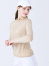 Doyou Know MC Women s Functional Cold Feeling Inner Beige Round Neck Long Sleeve T Shirt DO3232TS11 3 - DOYOUKNOWMC GOLF WEAR - BALAAN 2