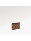 Damier Eben Single Card Wallet Brown - LOUIS VUITTON - BALAAN 4