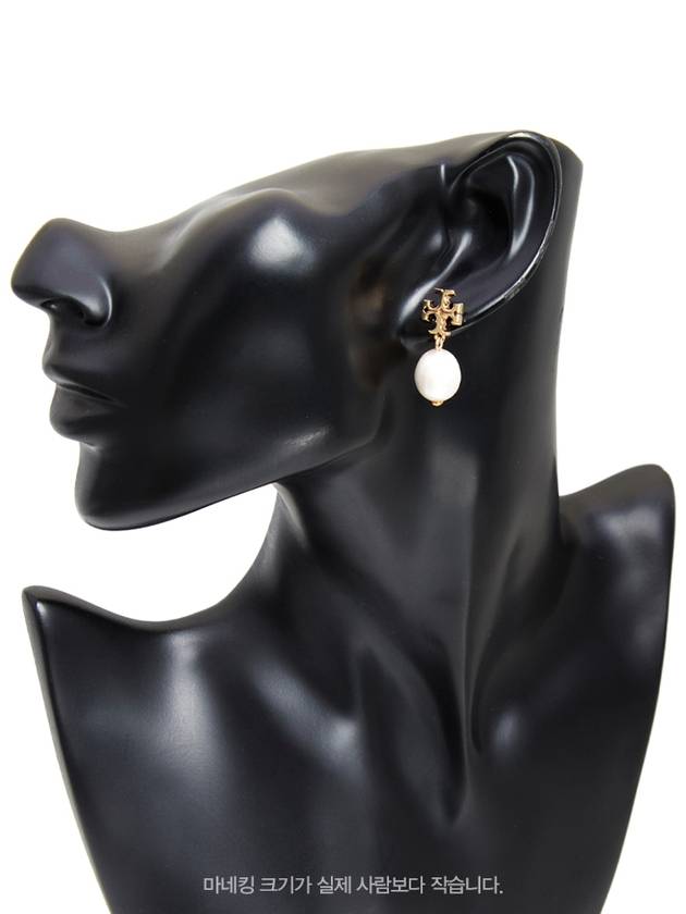 Kira Pearl Drop Earrings Gold - TORY BURCH - BALAAN 9