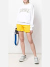 Logo Print Cotton Sweatshirt White - MSGM - BALAAN 3