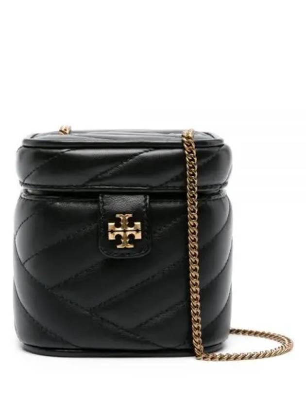 Kira Chevron Mini Vanity Cross Bag Black - TORY BURCH - BALAAN 2