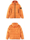 Men's Crinkle Reps Hooded Down Padding Orange - STONE ISLAND - BALAAN 5