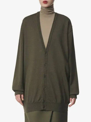 Merino Cardigan Military W4038PCMILTR - WARDROBE.NYC - BALAAN 1