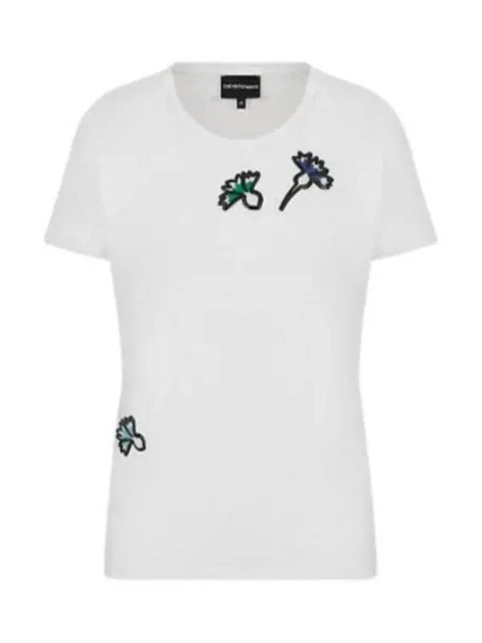 Emporio Armani 6K2T6D short sleeve t shirt white 2JQAZ 0100 - EMPORIO ARMANI - BALAAN 2