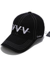 'FV' ball cap soft fit stitch black - VVELOCE - BALAAN 2