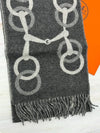 Cashmere Muffler Moss Gray H394809T - HERMES - BALAAN 4