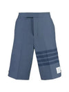 4 Bar Stripe Shorts Blue - THOM BROWNE - BALAAN 2