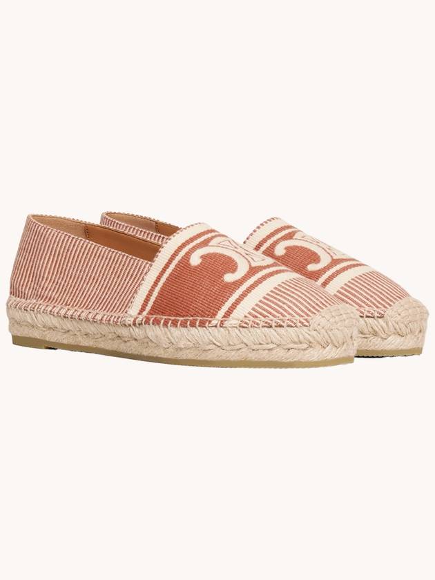 Triomphe Jacquard Canvas Espadrille Rust - CELINE - BALAAN 5