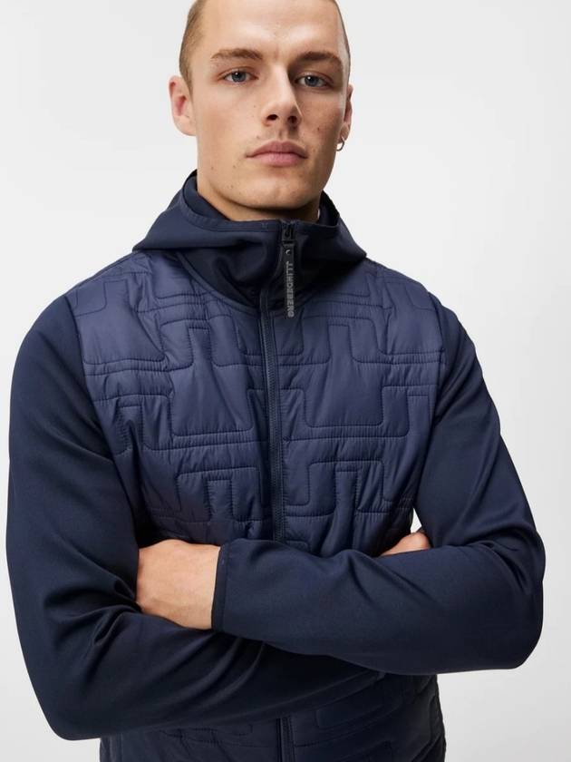 Quilted Hybrid Hooded Golf Jacket Jumper - J.LINDEBERG - BALAAN 8