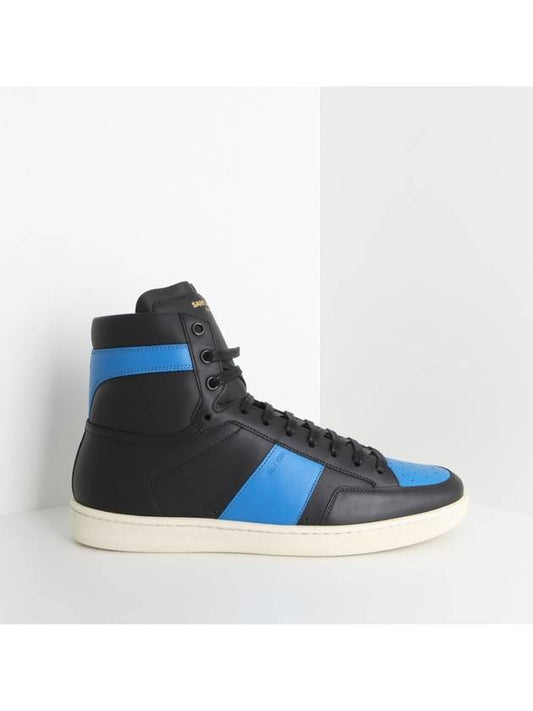 SL10 High Top Black Blue 345416 AQI10 - SAINT LAURENT - BALAAN 1