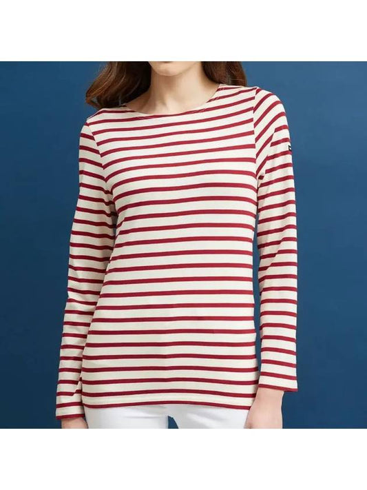 Minquiers Modern Stripe Long Sleeve T-Shirt Ecru Persan - SAINT JAMES - BALAAN 2