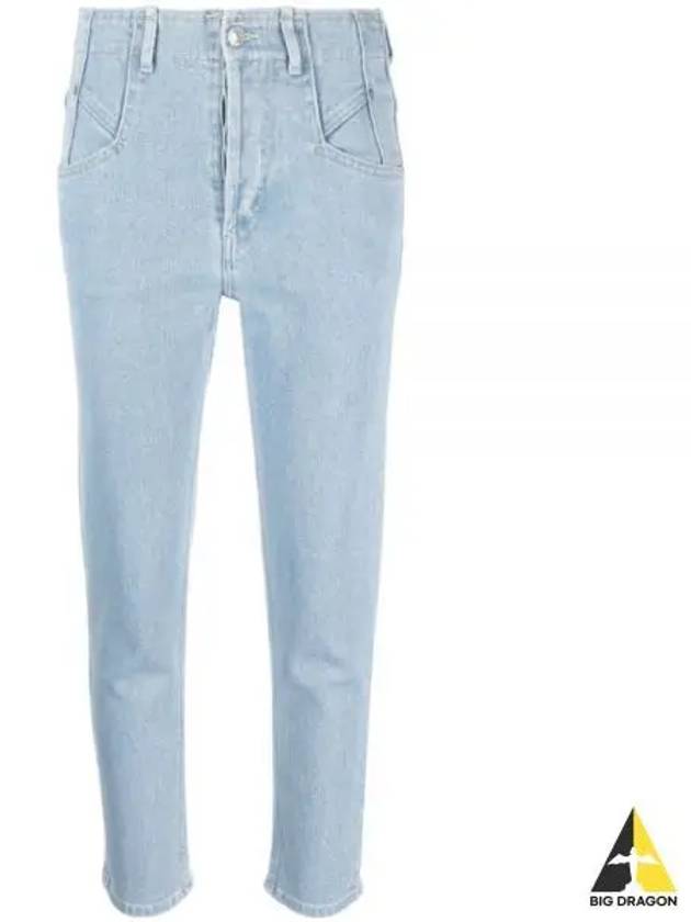 Niliane Slim Denim Jeans Light Blue - ISABEL MARANT - BALAAN 2