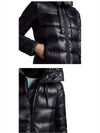 1B20000 53052 999 SUYEN Logo Patch Hooded Long Padded Black Women s Jacket TJ - MONCLER - BALAAN 5