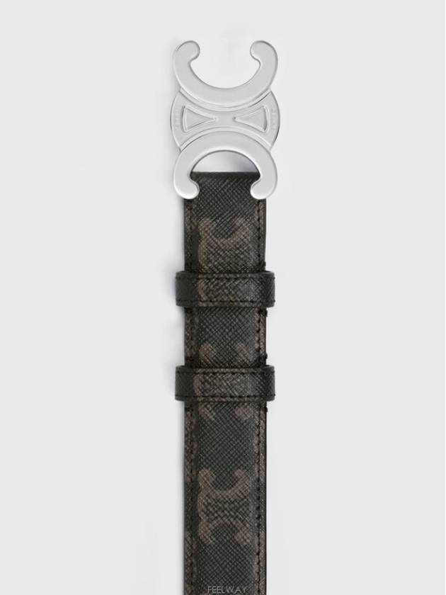 Triomphe Canvas Belt Black - CELINE - BALAAN 4