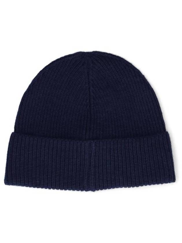 Bear Rib Knit Beanie Navy - POLO RALPH LAUREN - BALAAN 3