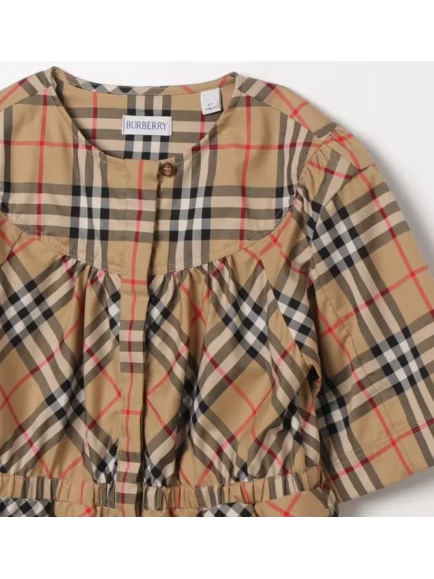 Kids Vintage Check Jumpsuit Beige - BURBERRY - BALAAN 4