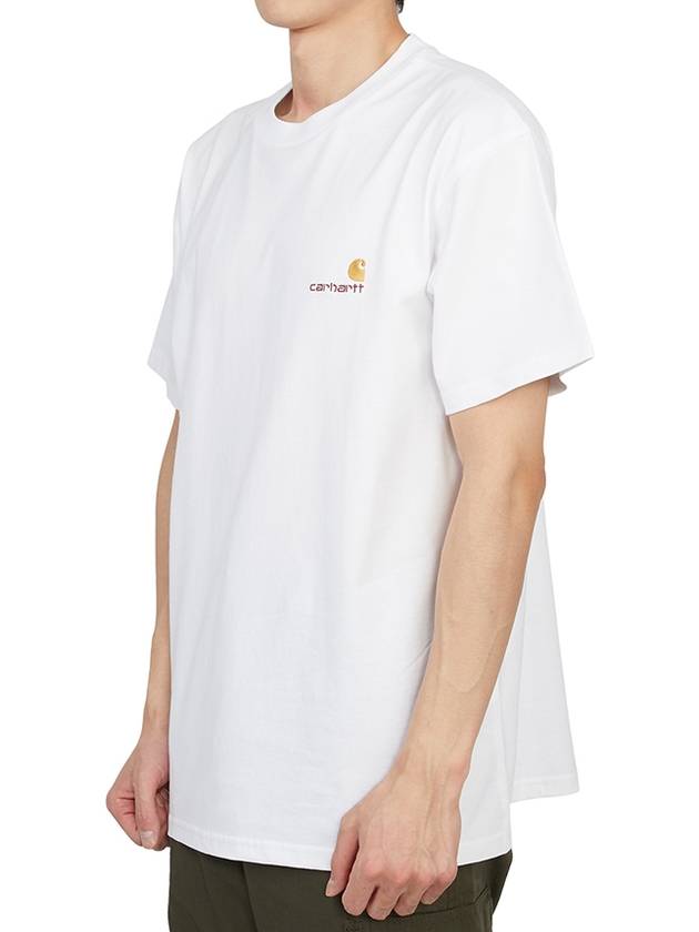 American Script Short Sleeve T-Shirt White - CARHARTT WIP - BALAAN 3