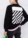 Bag Diagonal Sweatshirt Black - OFF WHITE - BALAAN 7