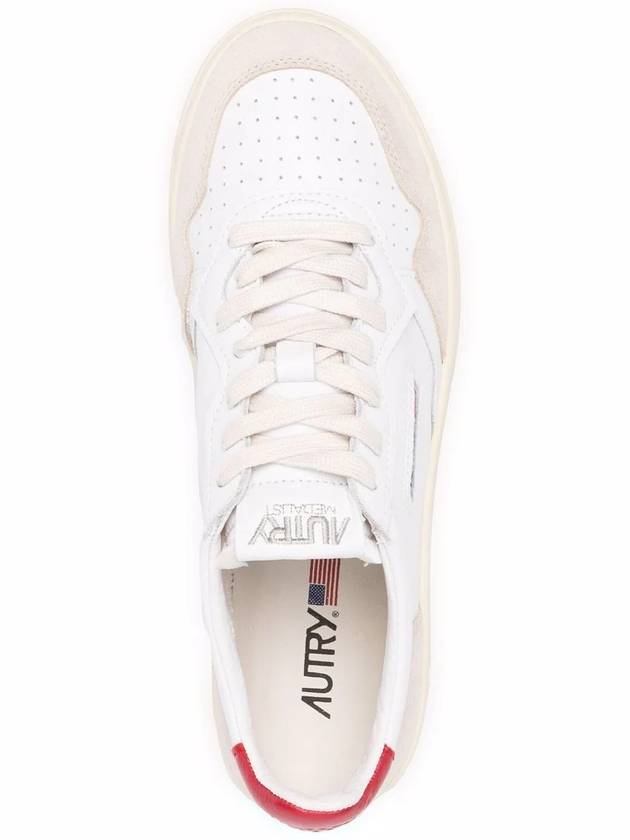 Medalist Low Top Sneakers Red White - AUTRY - BALAAN 5