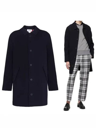 Back Stripe Classic Single Coat Navy - THOM BROWNE - BALAAN 2