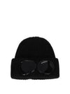 Extra Fine Merino Wool Goggle Beanie Navy - CP COMPANY - BALAAN 2