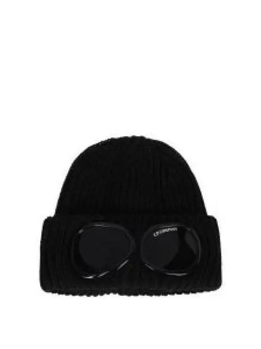 Extra Fine Merino Wool Goggle Beanie Navy - CP COMPANY - BALAAN 2