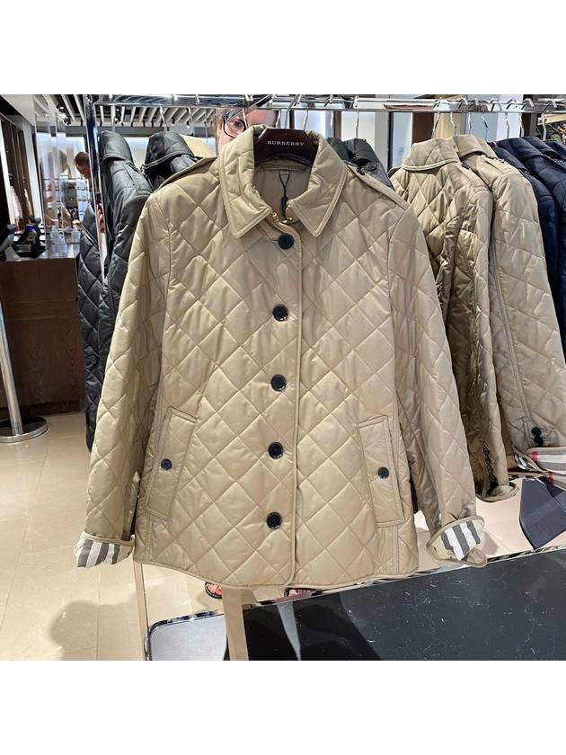 Frankby Quilted Jacket Beige - BURBERRY - BALAAN 4