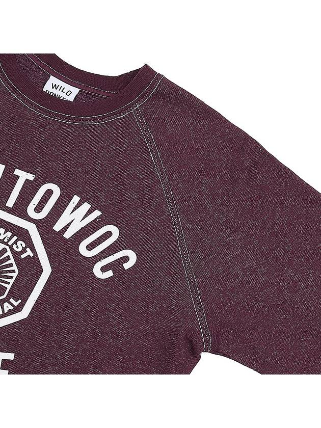 Wild Donkey Manitowoc Cotton Sweatshirt FR MANITOWOC DYED BURGUNDY - WILD DONKEY - BALAAN 4