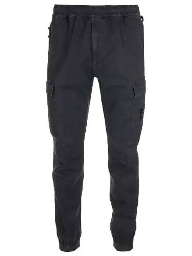 Men's Wappen Patch Straight Pants Black - STONE ISLAND - BALAAN 2