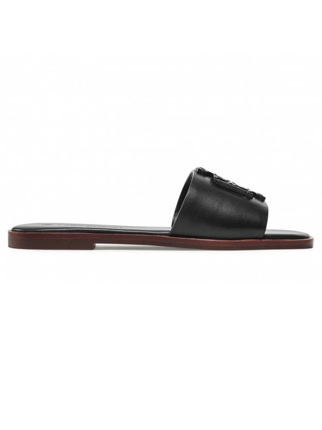 Ines Leather Slippers Black - TORY BURCH - BALAAN 1