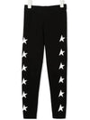 Kids Star Print Leggings Black - GOLDEN GOOSE - BALAAN 1