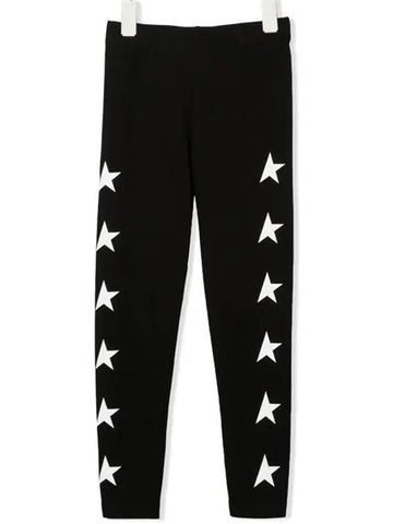 Kids Star Print Leggings Black - GOLDEN GOOSE - BALAAN 1