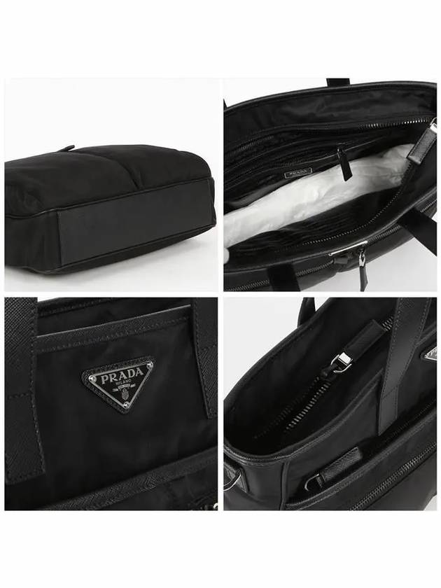 Re-Nylon Saffiano Tote Bag Black - PRADA - BALAAN 6