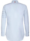 4-Bar Striped Cotton Oxford Long Sleeve Shirt Light Blue - THOM BROWNE - BALAAN 6