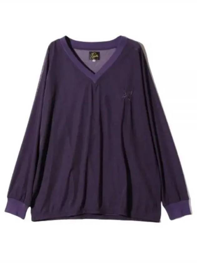 LS V Neck Long Sleeve T-Shirt Purple - NEEDLES - BALAAN 2