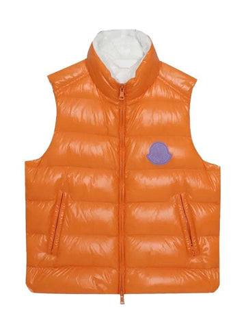 Parken Quilted Padding Vest Orange - MONCLER - BALAAN 1