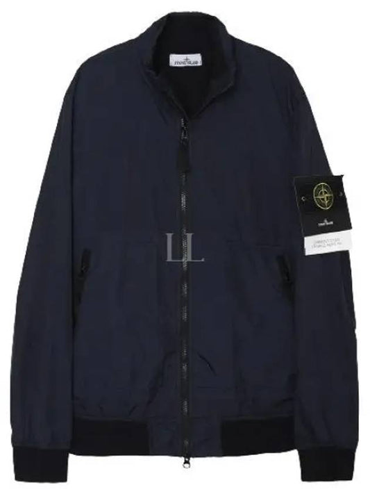 Garment Dyed Crinkle Reps Nylon Zip-up Jacket Navy - STONE ISLAND - BALAAN 2