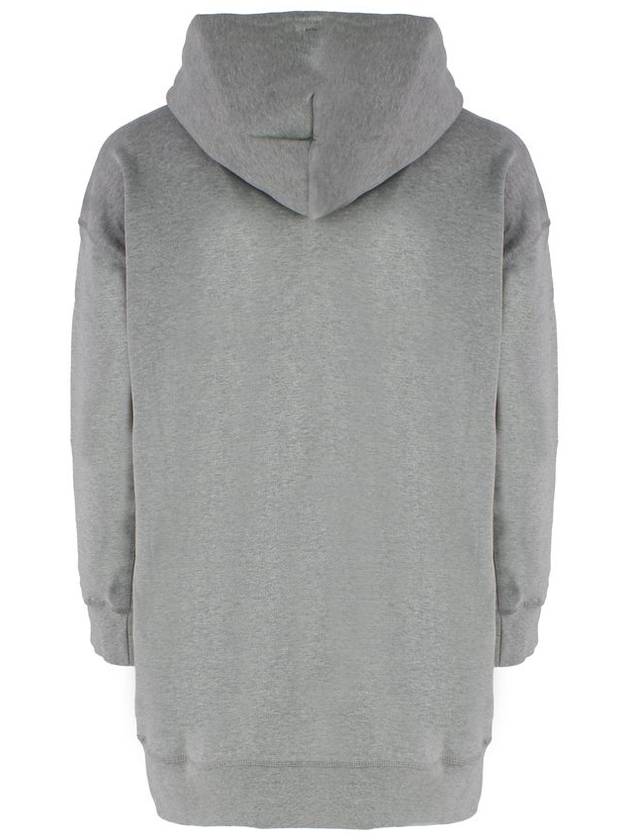 Tiger Patch Print Long Hooded Top Gray - KENZO - BALAAN 3