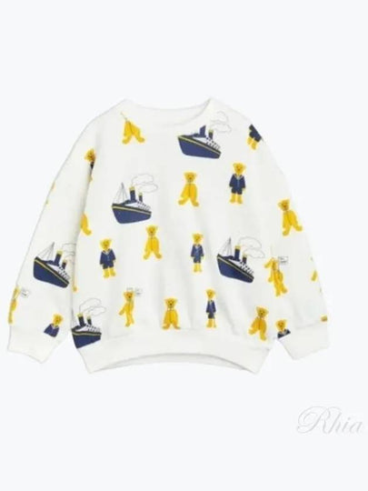 Kids sweatshirt top 2362011710 WHITE - MINI RODINI - BALAAN 1