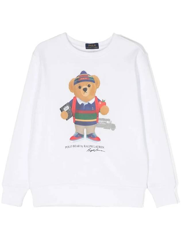 Kids Women s Teddy Bear Sweatshirt White 866873 014 - POLO RALPH LAUREN - BALAAN 1