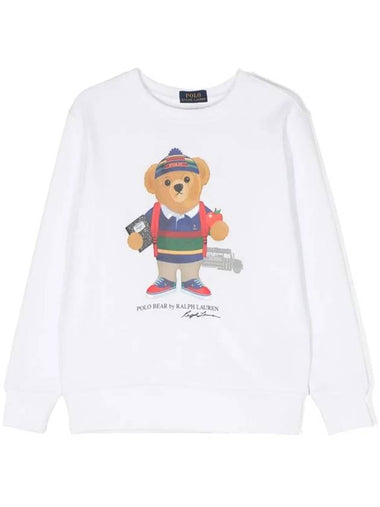 Kids Women s Teddy Bear Sweatshirt White 866873 014 - POLO RALPH LAUREN - BALAAN 1