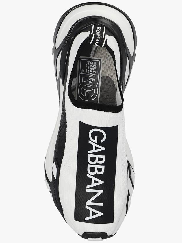 logo print low top sneakers white black - DOLCE&GABBANA - BALAAN 7