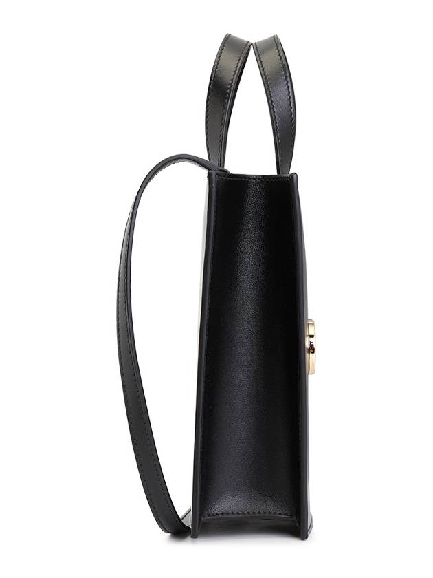 Mini Tote Bag Black - SALVATORE FERRAGAMO - BALAAN 3