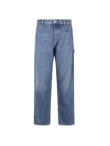 Denim Straight Jeans Blue - BOTTEGA VENETA - BALAAN 1