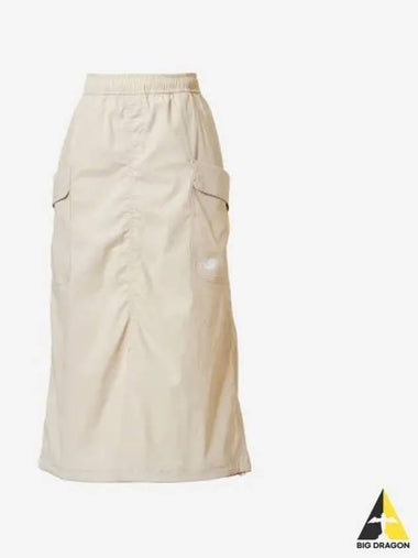 Women s Frozen Woven Stretch Cargo Long Skirt 35 Beige - NEW BALANCE - BALAAN 1