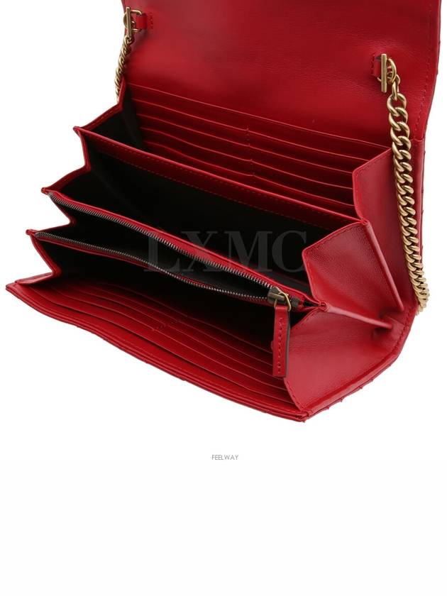 474575 Marmont Matelasse Mini Chain Bag WOC Cross Red Gold Plated - GUCCI - BALAAN 10